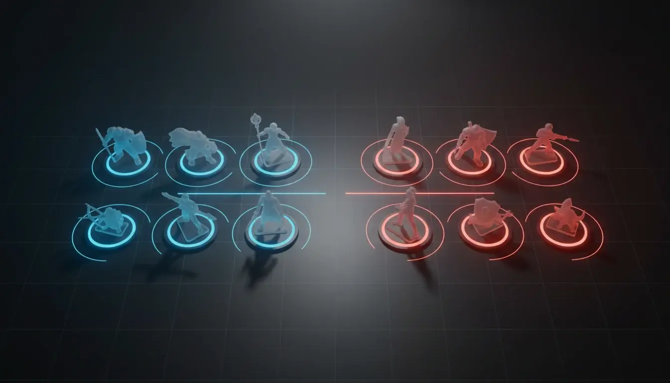 Strategische Heldenauswahl auf einem MOBA-Bildschirm