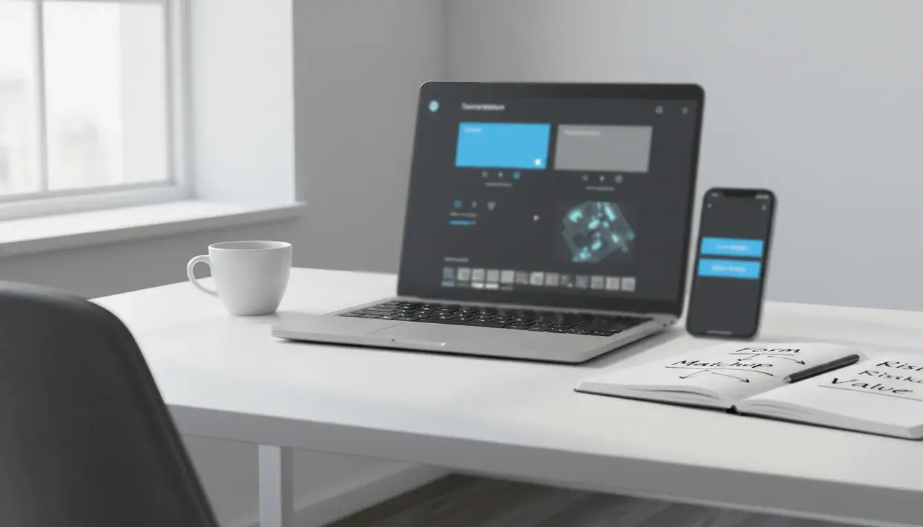 Laptop-Bildschirm mit E-Sport-Statistiken und Quotenübersicht