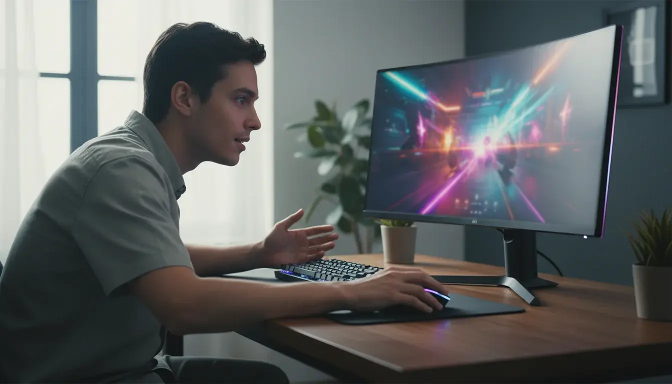 Einsteiger entdeckt E-Sport Wetten am Gaming-Setup