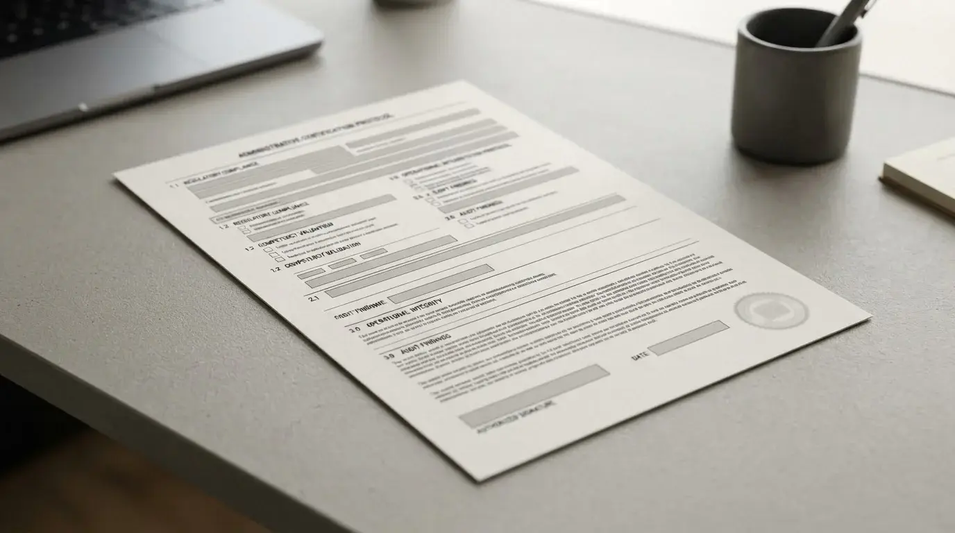 Offizielles Lizenzierungsdokument eines regulierten Buchmachers