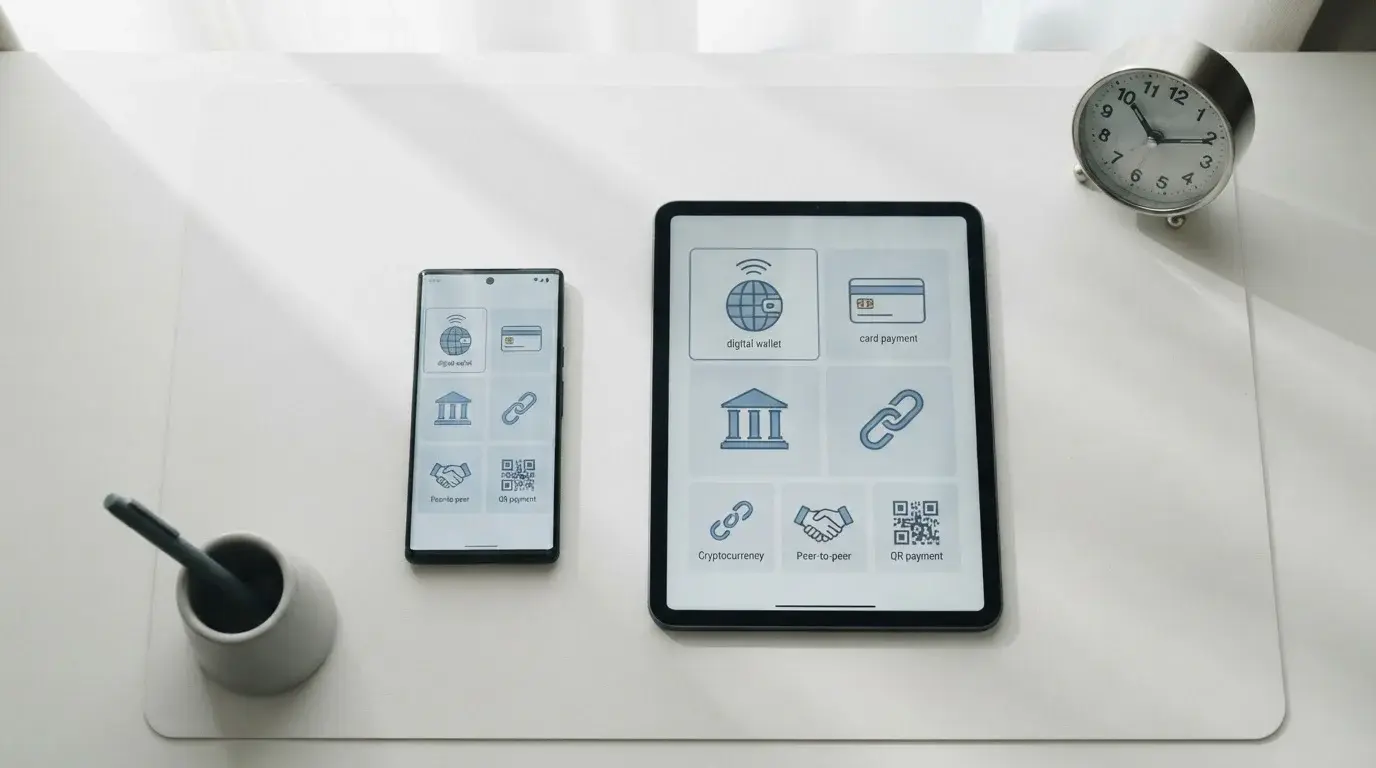 Verschiedene digitale Zahlungsmethoden im Geschwindigkeitsvergleich