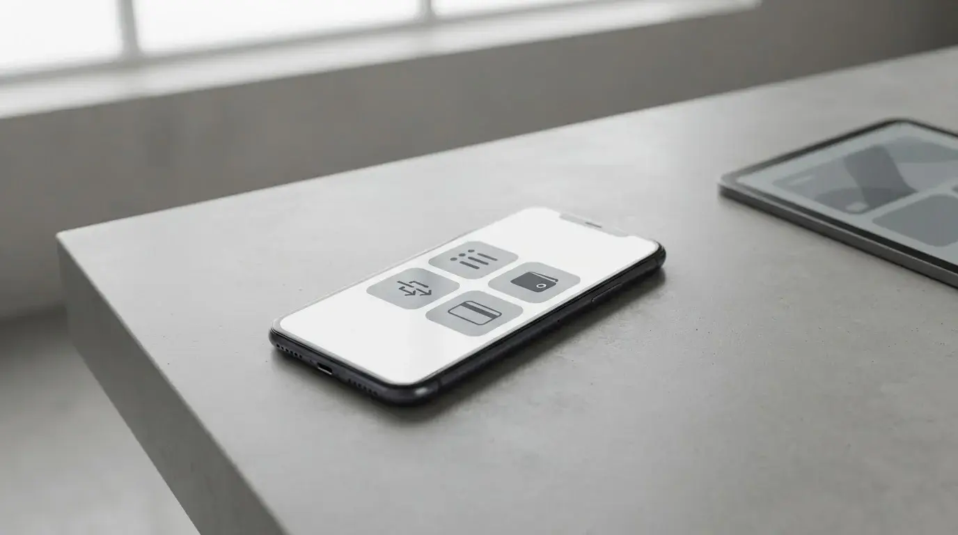 Smartphone mit verschiedenen digitalen Zahlungsoptionen für Online-Wettkonten